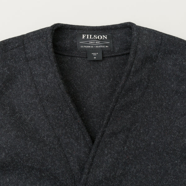 Mackinaw Wool Vest, Charcoal - The Stronghold
