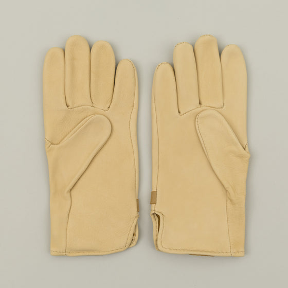 Geier Glove Deerskin Strap Gloves Natural Image #1