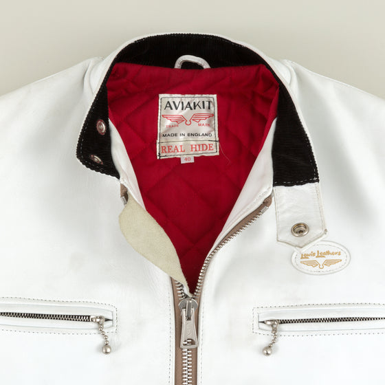 Lewis Leathers The Super Sportsman 68 White Horsehide Image #1