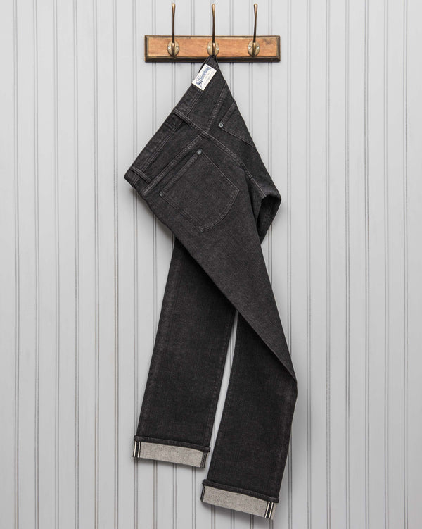 Original Fit 10.5 oz Black Stretch Denim river rinse The Stronghold