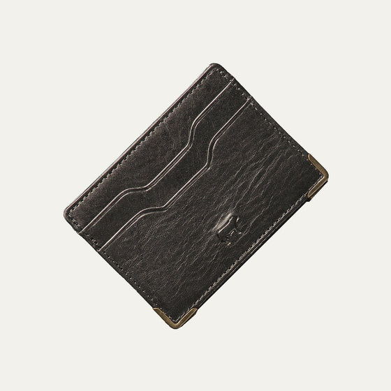 WILLIAM FRONT POCKET CARD CASE BLACK