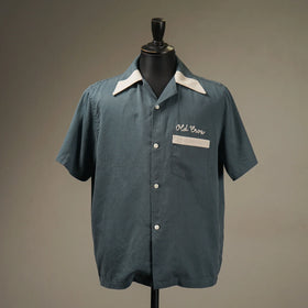 OLD CROW BLUE SS BOWLING SHIRT