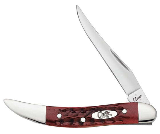 No 00792 Pocket Worn Old Red Bone Corn Cob Jig Small Texas Toothpick Knife