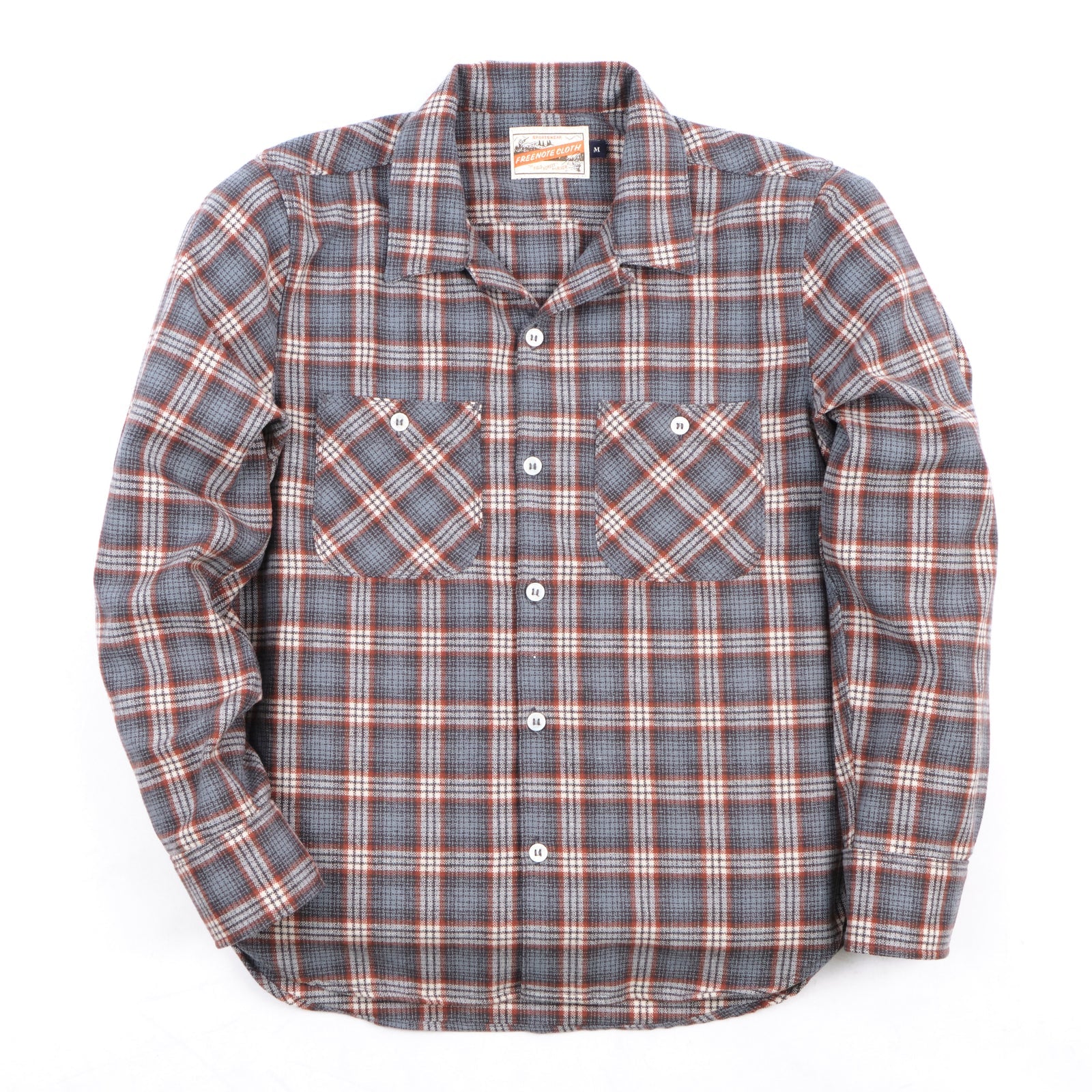 Freenote Dayton LS Kodiak Gray Wool Shirt