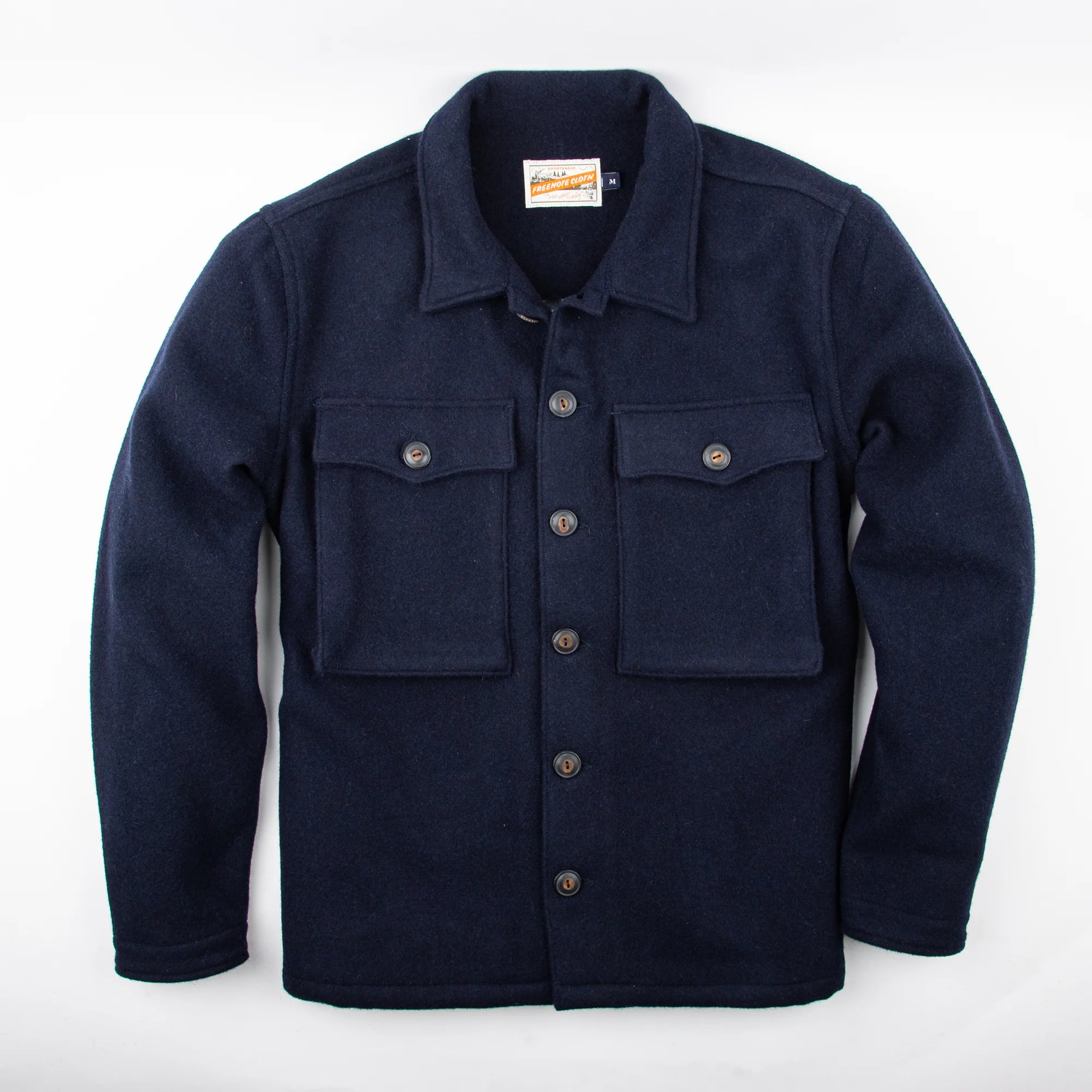 Freenote Midway Wool CPO Jacket Navy