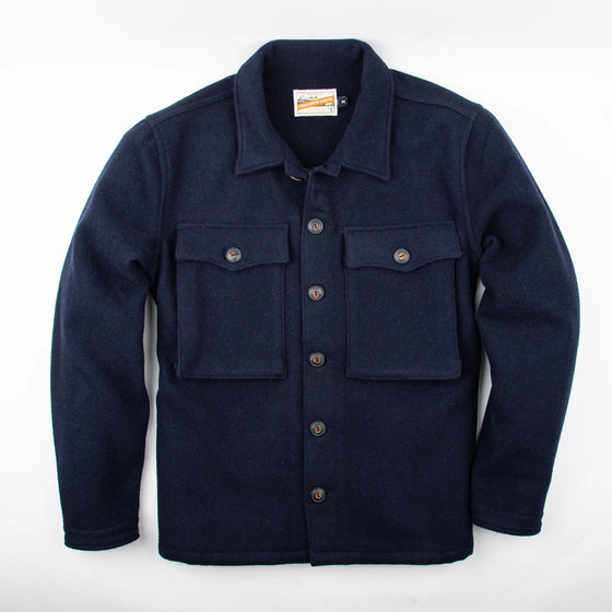 Freenote Midway Wool CPO Jacket Navy