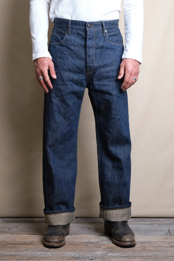 Freenote Modesto workwear cut 13 oz. natural indigo rinsed denim