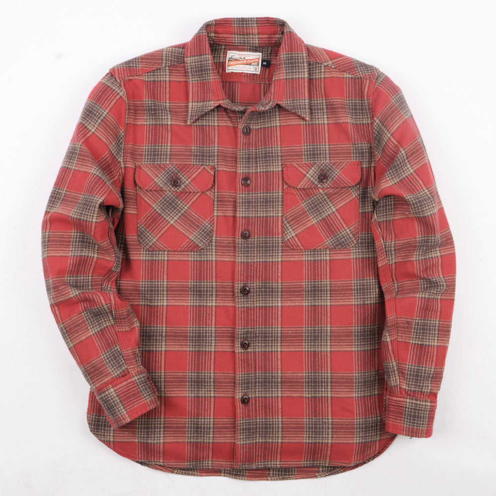 Freenote Jepson Dusty Red Plaid Shirt