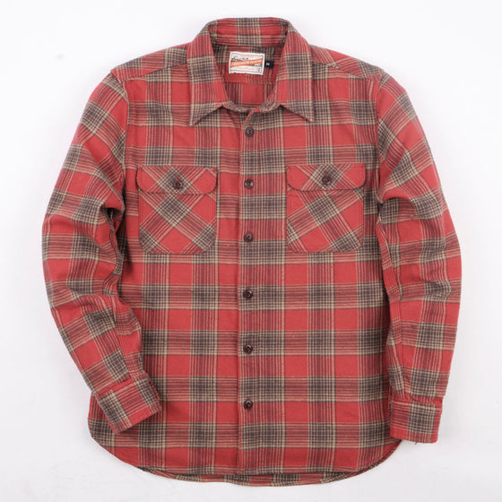 Freenote Jepson Dusty Red Plaid Shirt