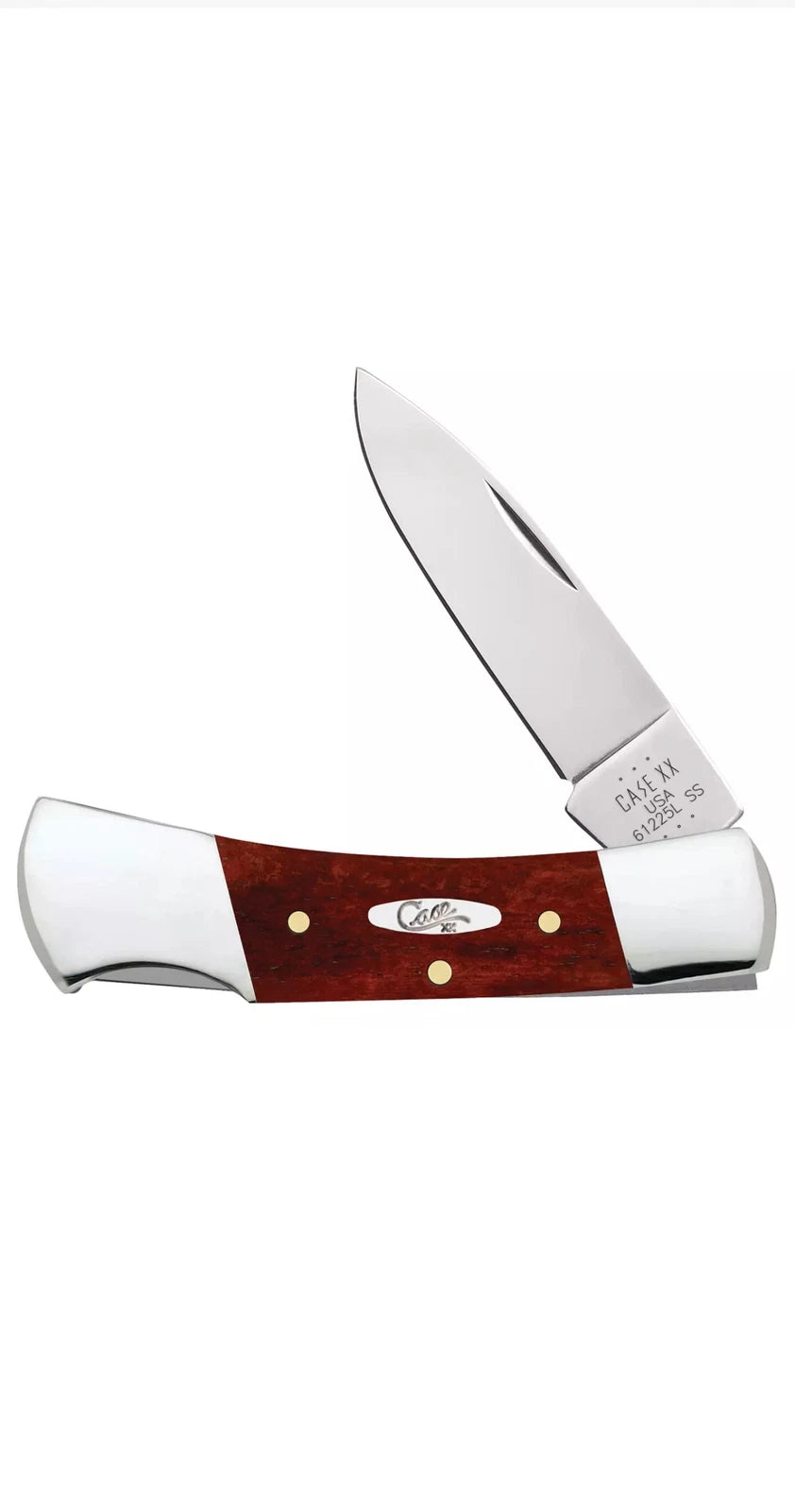 Case Smooth Chestnut Bone Lockback knife (61225L SS)