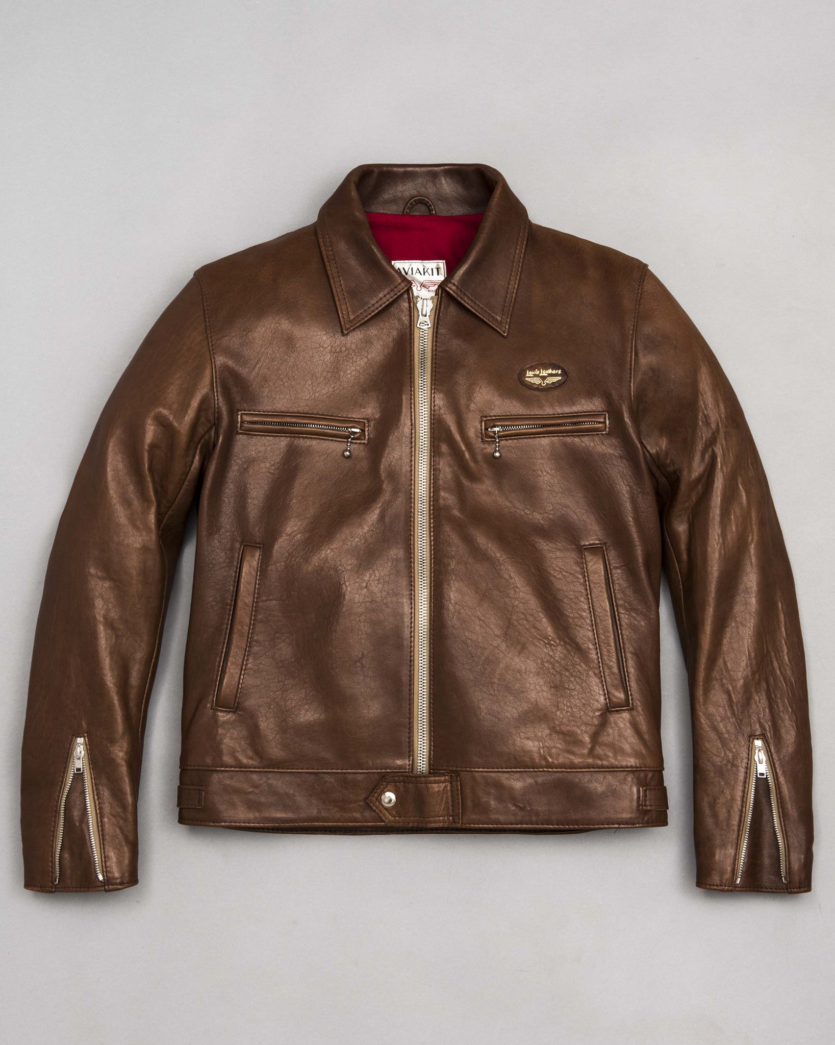 Lewis Leathers Dominator in Ranch Sheepskin