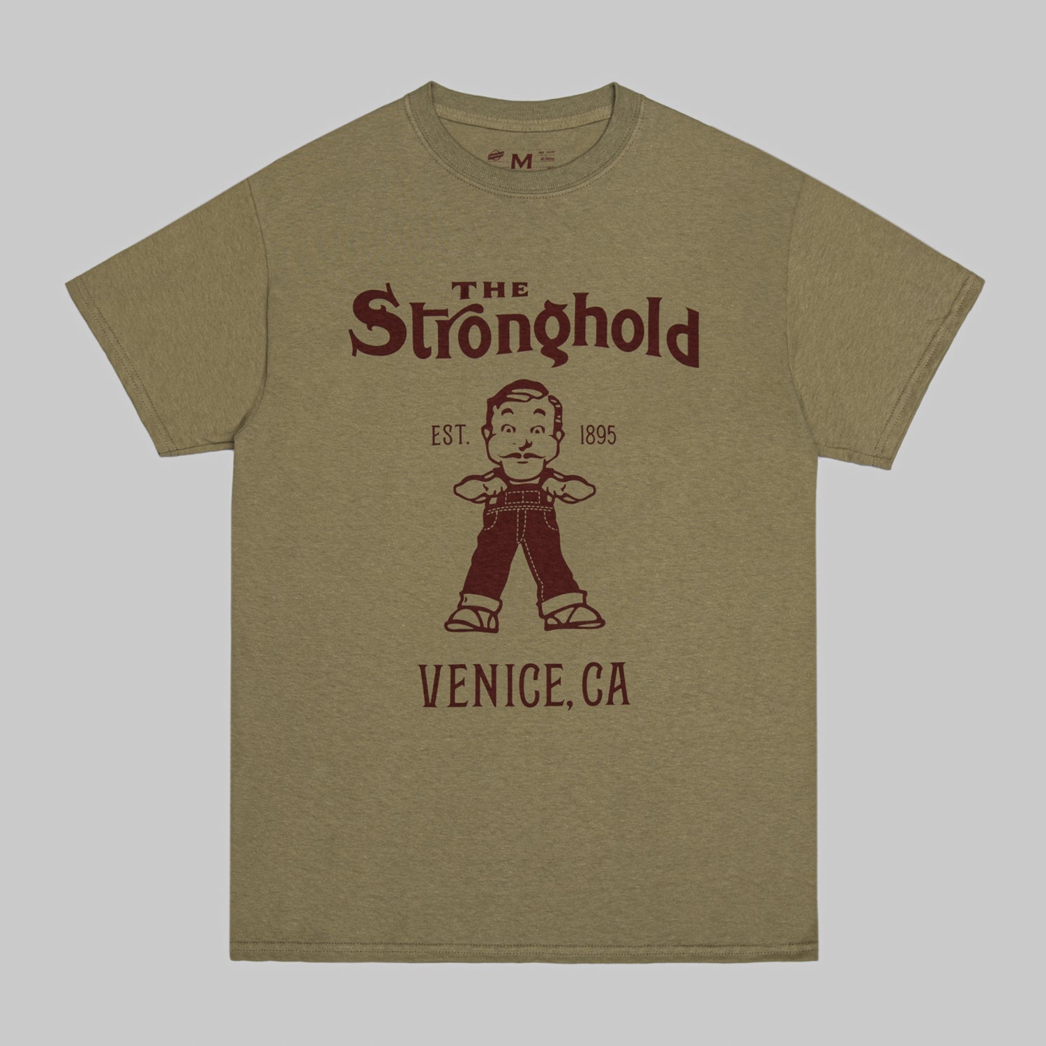 Heavyweight Crew neck Tee, Olive - The Stronghold