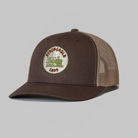 Train Logo Trucker hat , Brown
