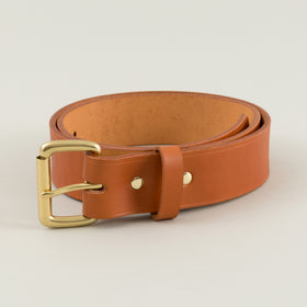 Filson 1 5 In Bridle Leather Belt Tan With Brass Buckle Image #1