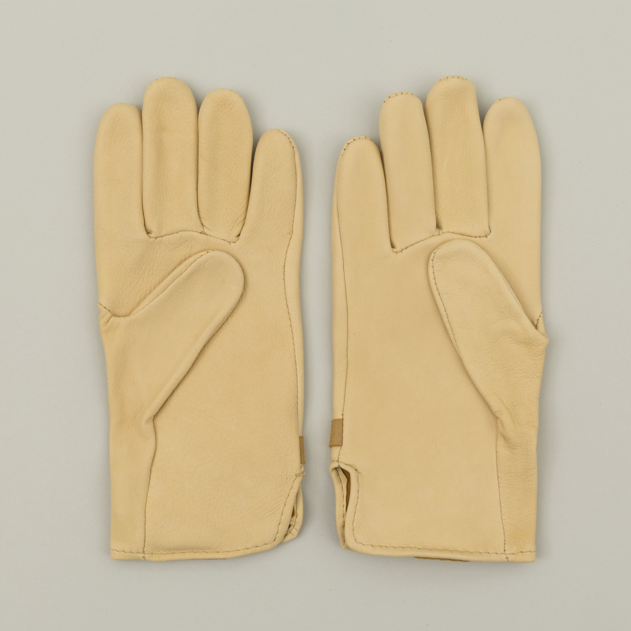 Deerskin Strap Gloves, Natural