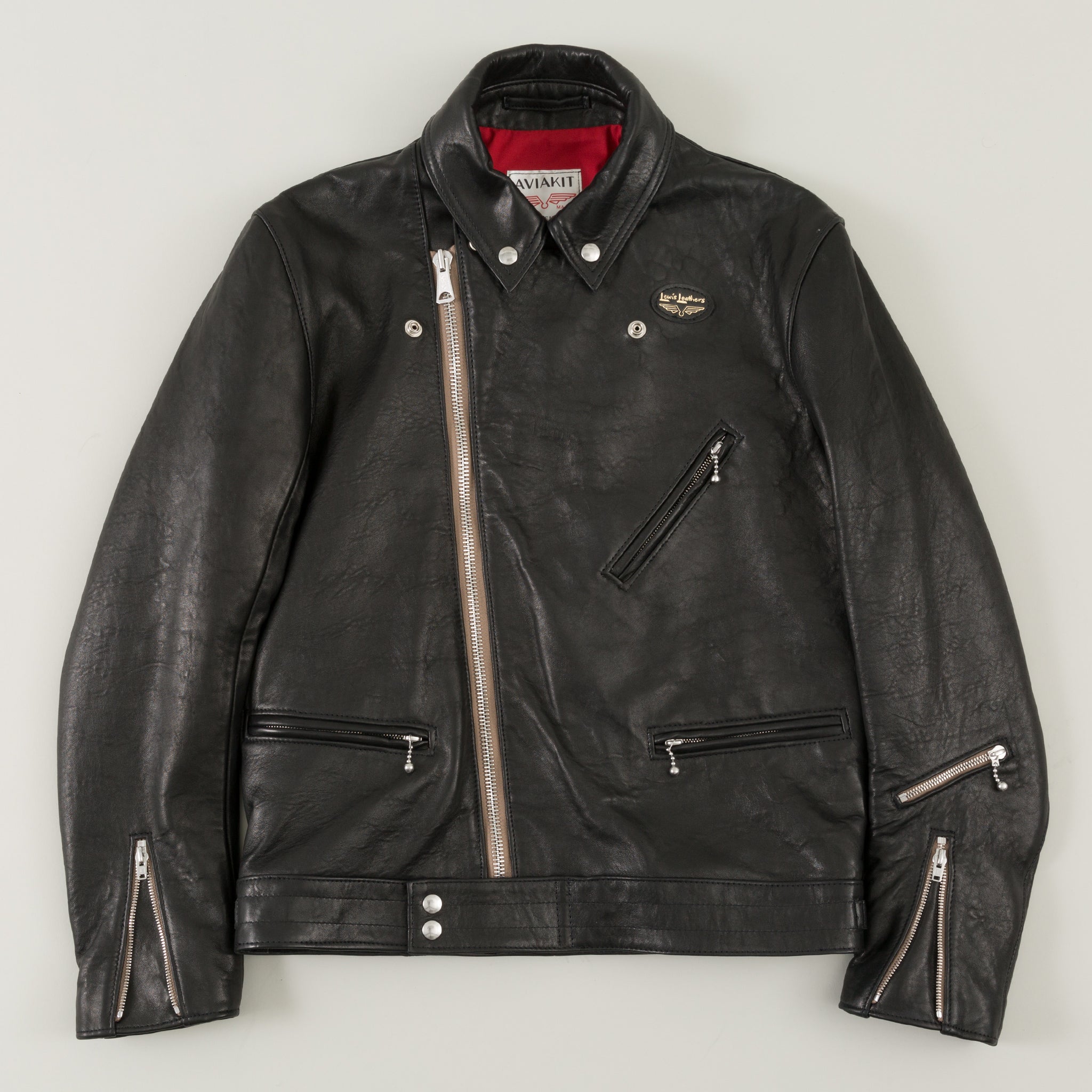 Lewis Leathers Cyclone Black Sheepskin