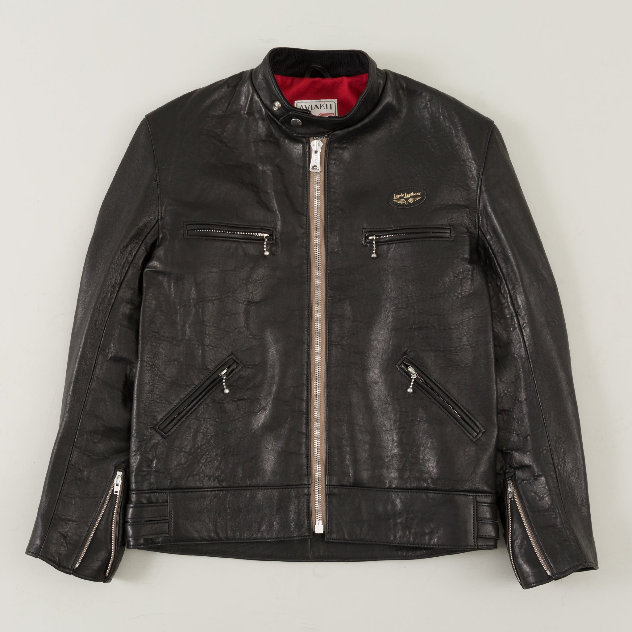 Lewis Leathers Super Sportsman in Black Sheepskin