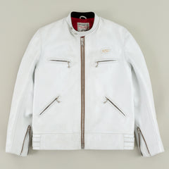 Lewis Leathers Super Sportsman in White Horsehide