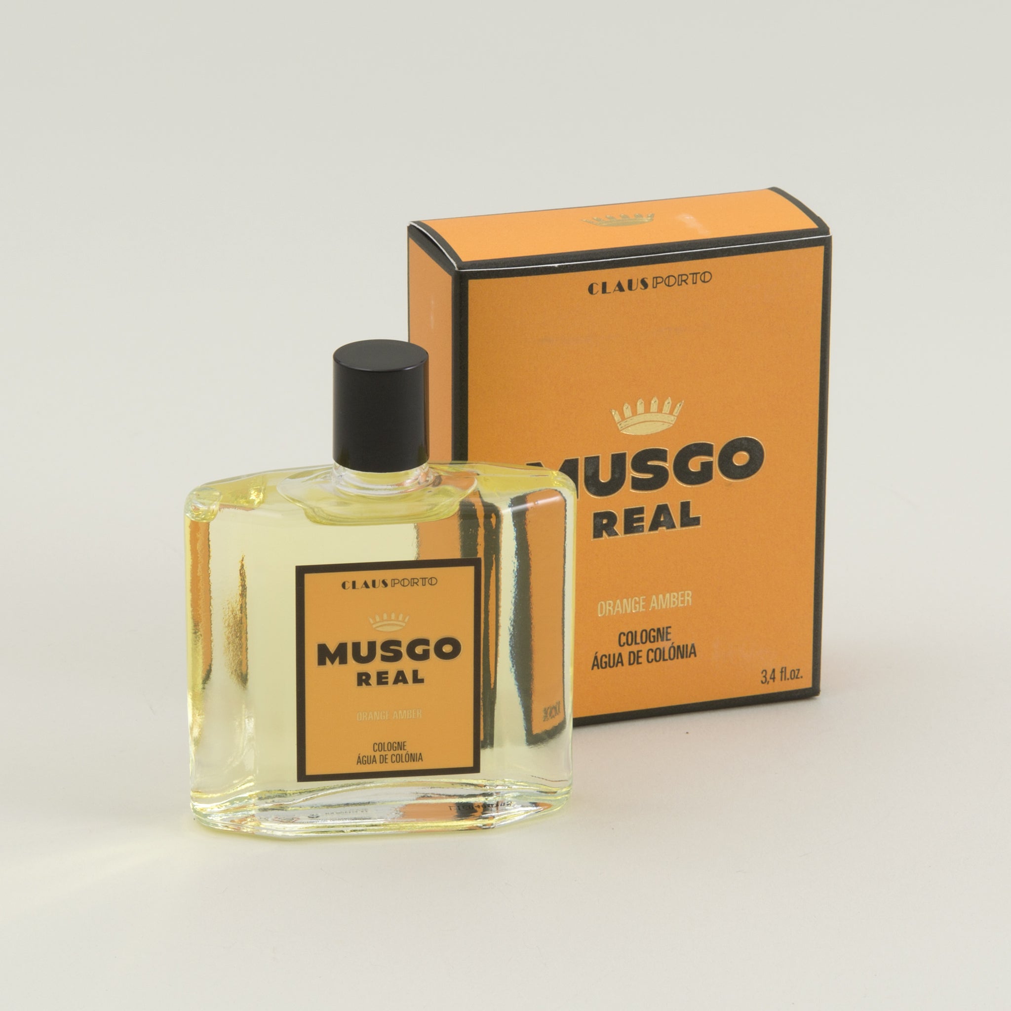 Musgo Real Shave Cream, Orange Amber, 3.4oz 